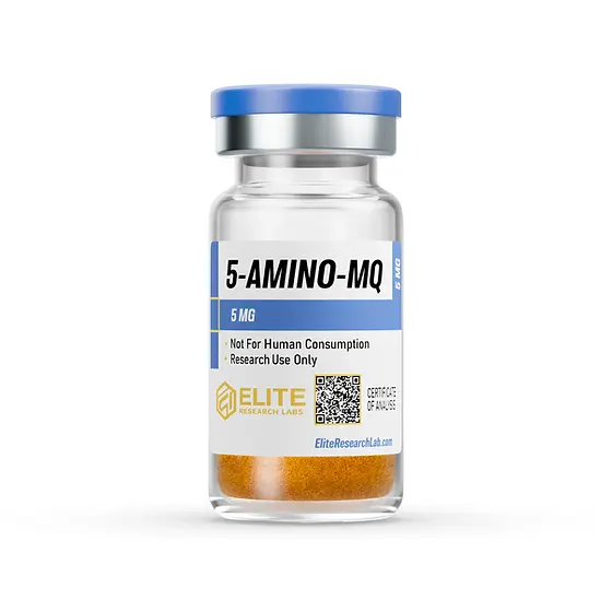 5-Amino-1MQ 5mg research peptide vial by Elite Research Labs