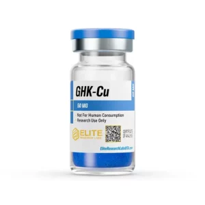GHK-Cu 50mg research peptide vial by Elite Research Labs