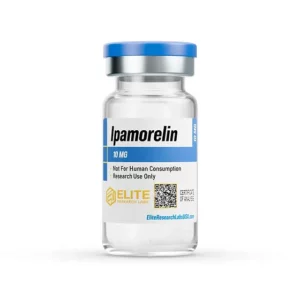 Ipamorelin 10mg research peptide vial by Elite Research Labs