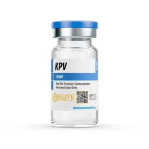 KPV 10mg research peptide vial by Elite Research Labs