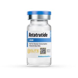 Retatrutide 30mg research peptide vial by Elite Research Labs